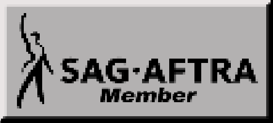 'SAG-AFTRA Member' styled like a Web 1.0 button